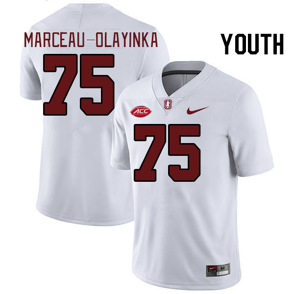 Youth #75 Braden Marceau-Olayinka Stanford Cardinal 2024 ACC Conference College Football Jerseys Sti